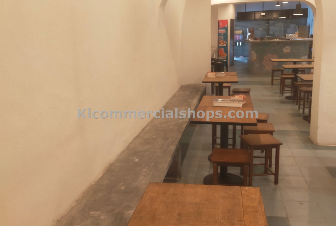 cafe for rent Petaling Street — Ground Floor Interior Wide View